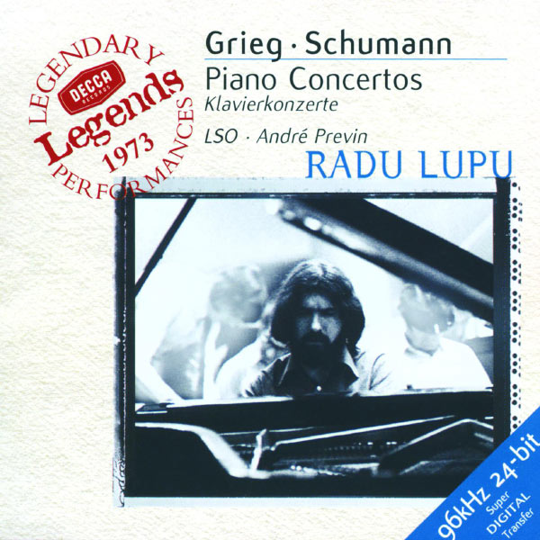 Grieg Schumann Piano Concertos Radu Lupu André Previn, London Symphony Orchestra Decca