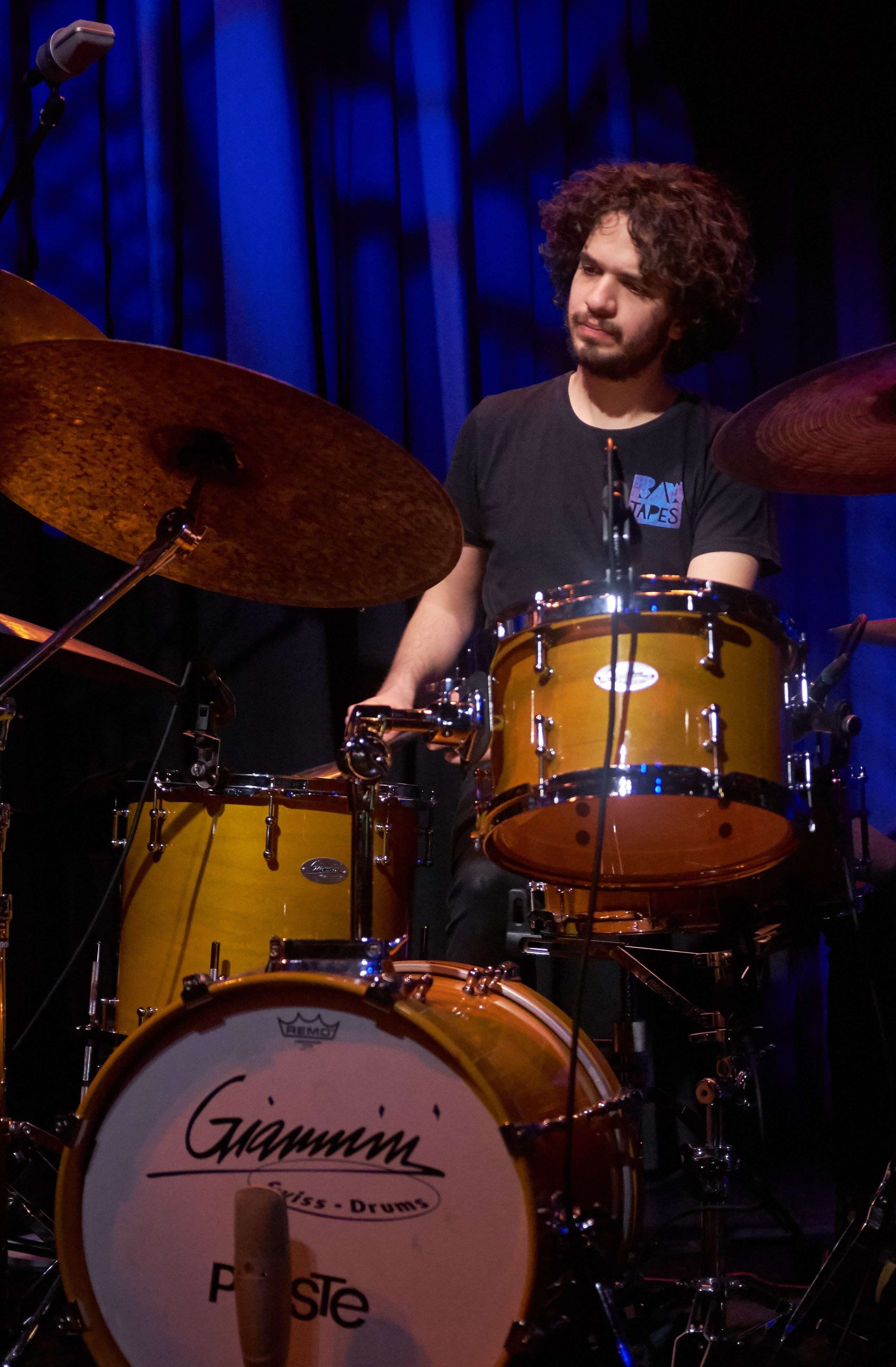 Amir Bresler with the Omer Klein Trio Live at Moods January 18, 2018 (c) Musicophile
